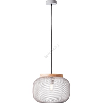 Brilliant - Стилен пендел на кабел GIADA 1xE27/40W/230V Ø 39 см, сив (BI0359)