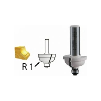 Žlábkovací fréza s ložiskem stopka 6mm, 25,4x12,7x54mm, Makita D-48795