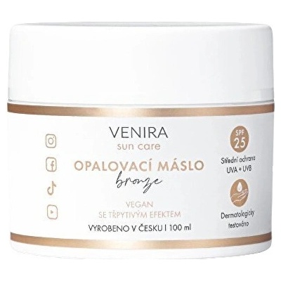 Venira Opalovací máslo bronze s SPF25 svěží tropické ovoce 100 ml