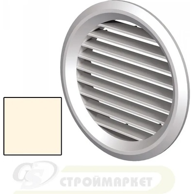 VENTS РЕШЕТКА mv 125bvs ф125/ф160 БЕЖ (30535)