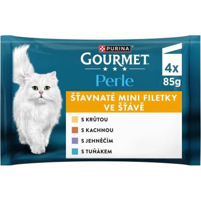 Gourmet Капсули Gourmet Perle, мини филета в сос 4 x 85 г