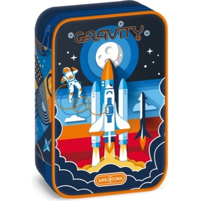 Ars Una Ученически несесер Ars Una Gravity, един цип на две нива (51343675)