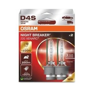 OSRAM D4S 35W XENARC® NIGHT BREAKER® LASER +220% 3 year guarantee* 2 pcs - 66440XN2-2HB