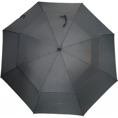Double roof deštník holový poloautomatický,větruodolný rodinný černý