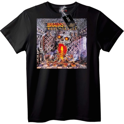 NOONEBRAND Тениска Стена от Черепи на Brainstorm - 6XL, Black