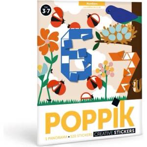 POPPIK Плакат-мозайка със стикери poppik - Числата до 10 (mat011)