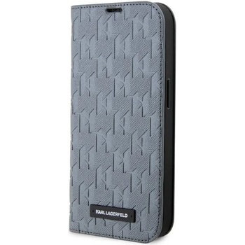 KARL LAGERFELD Калъф Karl Lagerfeld KLBKP14XSAKLHPG за iPhone 14 Pro Max 6.7"", сребрист/ сребрист, Saffiano Monogram (KXG0062215)