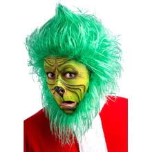 Carnival toys Zelená paruka s vousy Grinch