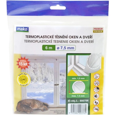 Těsnění termoplastické EVO 6mx7,5mm čiré