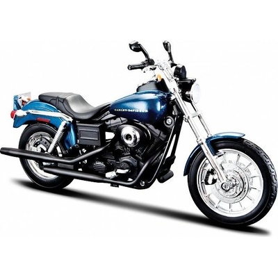 Harley Davidson Maisto 2004 Dyna Super Glide Sport metalíza modrá 1:12