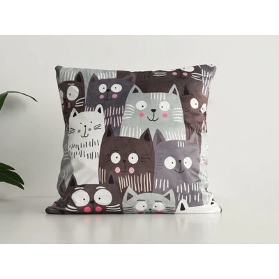 Xpose Mikroplyš CATS (digitální tisk) 40 x 40 cm – Zboží Dáma