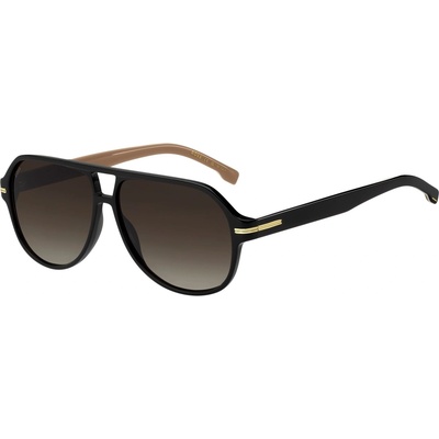 HUGO BOSS Слънчеви очила Boss Men's Su Contemporary Square Sunglasses - Black