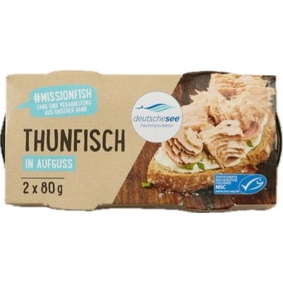 Deutsche See Tuniak vo vlastnej šťave 2x80 g
