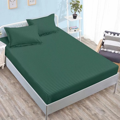 Долен чаршаф с 2 калъфки (размер 160/180x200), 3 части , 16772, Зелен