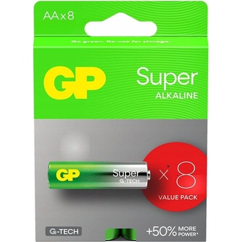 GP Super Alkaline G-TECH AA 8ks 15A21-SBV8