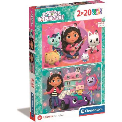 Clementoni - Puzzle 2x20 Gabby's Dollhouse - 40 - 99 piese
