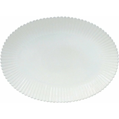 Costa Nova Biely kameninový servírovací tanier 37x51 cm Pearl
