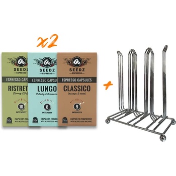 Image 1 of CoffeeSeedz Капсули Espresso Seedz 60 бр. и 1 база Sidirela