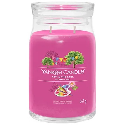 Yankee Candle Art In The Park голяма свещ с надпис 567 гр