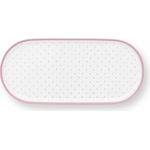Pip Studio Jolie Dots Gold oválný tác 25x12cm růžový