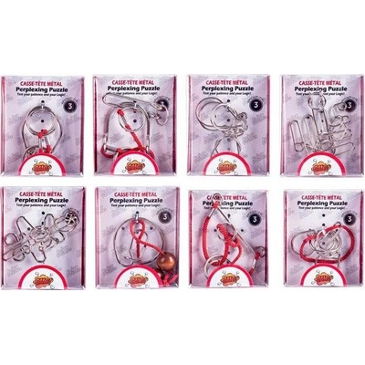 Teddies Hlavolam kov 5 7cm mix druhov 8 5x10x2cm 24ks