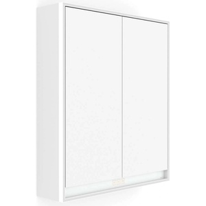 Nimco GA 1 - Огледален шкаф с LED осветление, 70x61x15 см, 2 врати, бял мат GAB 10002VX-05 (GAB 10002VX-05)