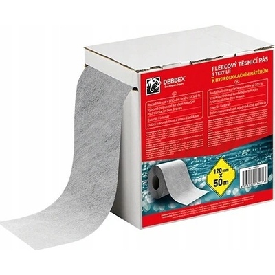 Fleecový flexi těsnicí pás 120 mm, délka 50 m 50 m šedá