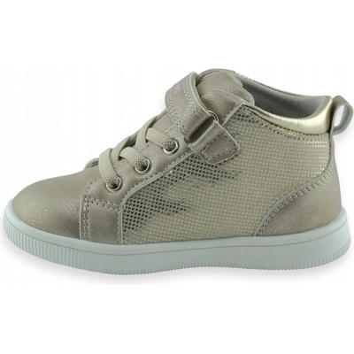 Wojtyłko dívčí přechodové boty z ekokůže stélka z kůže zlatá