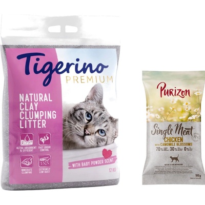 Tigerino Canada Style podstielka s vôňou detského púdru 2 x 12 kg