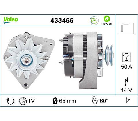 VALEO Alternátor 433455