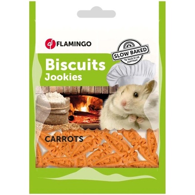 Flamingo Jookies Carrot - Лакомство за гризачи - бисквити във форма на морков- 100 гр