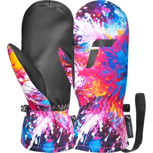 Reusch Детски ръкавици Reusch Kid's Carter R-TEX XT Mitten Gloves - Black / Multicolour Snowflake - размер 5, 5 (EU) (202-7197-0415)