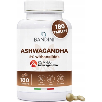 Bandini Ashwagandha KSM-66 Vegan 180 tabliet