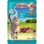 MAC's Mac’s Cat Adult GRAIN FREE, пауч за пораснали котки, БЕЗ ЗЪРНО, с Пилешко, агнешко месо и билков микс, 100 гр - Германия - 853VE