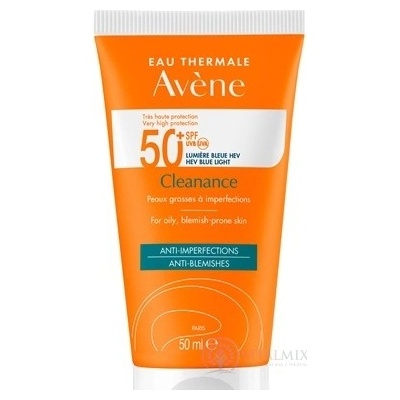 AVENE CLEANANCE SPF50+ ANTI-BLEMISHES sluneční ochrana, citlivá pokožka se sklonem k akné 50 ml