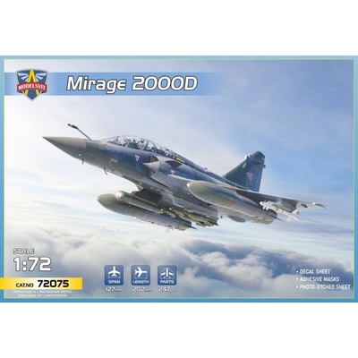 Mirage MODELSVIT 2000D w/ SCALP EG Missile 3x camo 1:72