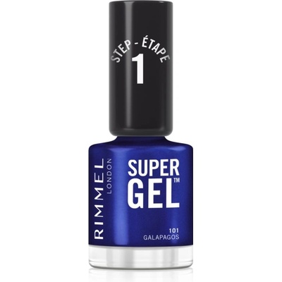 Rimmel Super Gel gelový lak na nehty bez užití UV/LED lampy odstín 101 Galapagos 12 ml