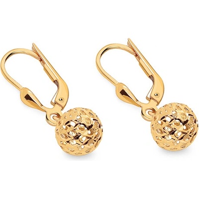 iZlato Forever Zlaté náušnice s ligotavými guľôčkami IZ23752