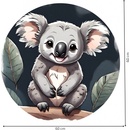 PIPPER. Kruhová samolepka na stenu "Koala" Veľkosť: 60 cm