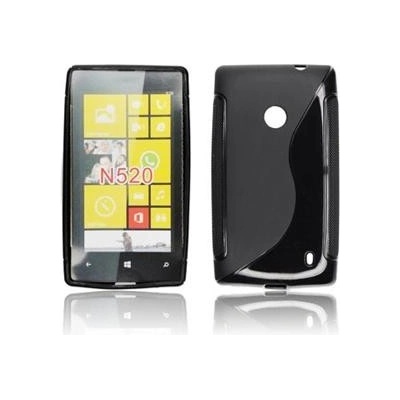 ForCell silkonové kryt Lux S Black pro Nokia Lumia 520 – Zboží Mobilmania