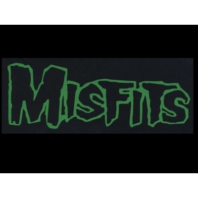 Nášivka MISFITS nápis green