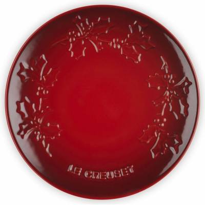 Le Creuset 80033190600003 Servírovací tanier Holly 19 cm višňový