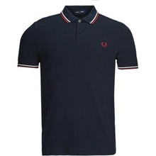 Fred Perry polokošele s krátkym rukávom Twin modré