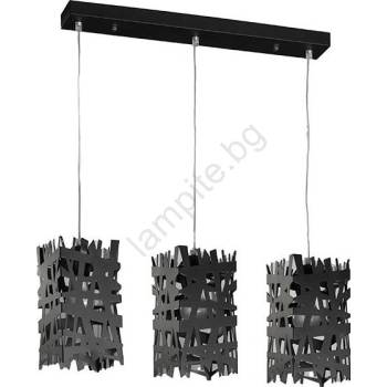 Onli - Пендел FORESTA 3xE27/15W/230V черен (OL0526)