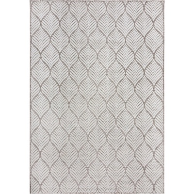 Flair Rugs Килим за открито и закрито в цвят слонова кост 80x150 cm Elm Leaf - Flair Rugs (503119376963)