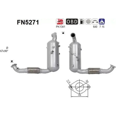 AS Filtr pevných částic ASA FN5271