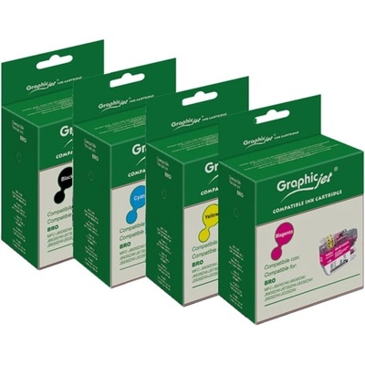 GraphicJet Касета за Brother DCP-110C, MFC-210C/3240C/5440CN, Cyan, - LC900C - 11488 - GraphicJet - неоригинален, Заб. : 400 брой копия