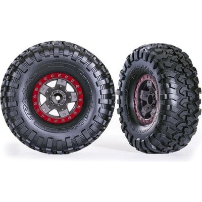 Traxxas колело 2.2", диск TRX-4 Спорт сив/червен, гума Canyon Trail (2)