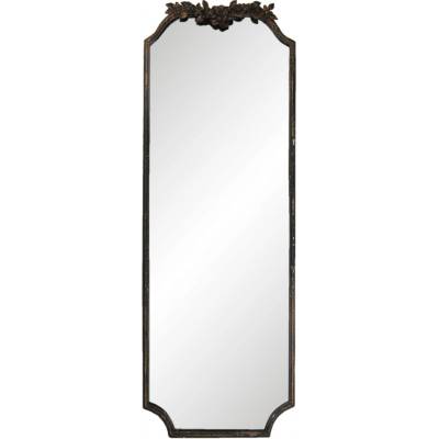 Clayre & Eef Valéry 50 x 142 cm v hnědém rámu s patinou a květinami