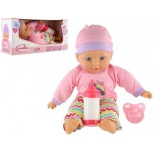 Teddies Кукла бебе 30см меко тяло с шише, биберон (00120010)